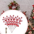 thumbnail image 4 of Runquan 6 Pieces Christmas Red Berries Stems for Holiday Valentines Home Decorations, 4 of 7