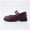 Burgundy, variant on Reba Mary Jane Shoes for Girls | Classic Adjustable Buckle Mary Jane Flats for School and Everyday Wear | Comfortable Dress Shoes for Kids