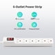 thumbnail image 2 of Protector contra sobretensiones Power Strip PLUGTUL, 6 salidas, paquete de 2, 10 pies, 2 of 7