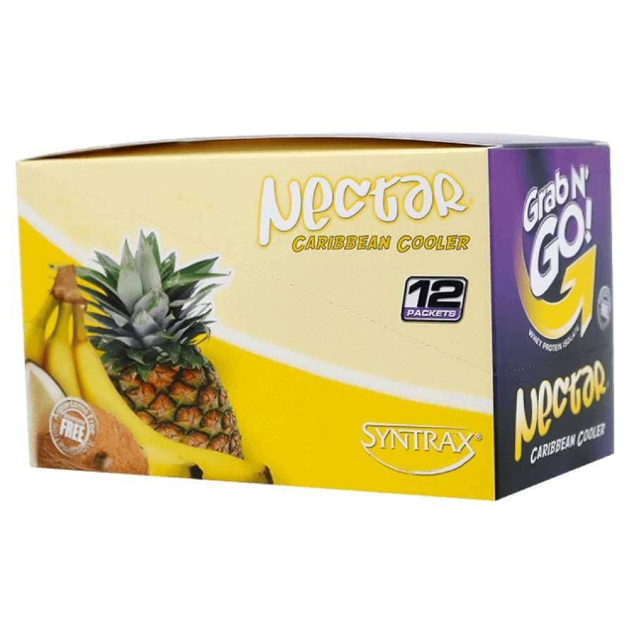Syntrax Nectar Protein Powder Grab N' Go Box Caribbean Cooler (12