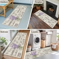 thumbnail image 5 of Purple Lavenders Eater 2'x6' Runner Rugs for Hallway Kitchen Bedside Non Slip Washable, Vintage Floral Retro Art Entryway Rug Runners with Rubber Backing, Long Carpet Runner for Laundry Room, 5 of 8