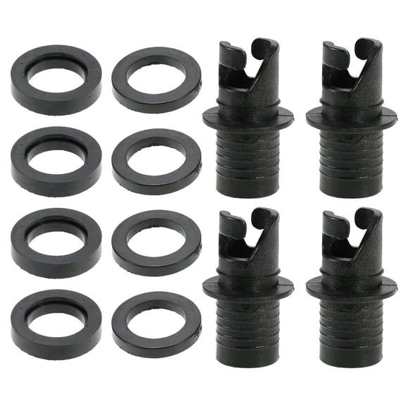 4Pcs Inflatable Boats Kayak Air Valves Adapter Inflatable Boats Connector Foot Pumps Hose Adapter Air Valves Nozzle