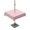 Pink, variant on Outdoor Table Cloth with Umbrella Hole and Zipper, Teal Ombre Marble Waterproof Rectangle Tablecloth 54"x80", Yellow Modern Geometric Abstract Art Washable Table Cover for Outside Party Patio Picnic