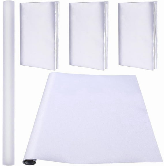 43.3 x 16.53 Silk Book Cloth for Book Binding White A3-A8 Fabric Surface Paper Backed Bookcover Bookbinding Supplies Book Covering Protector for Books Album DIY Scrapbooking Archival White DIY