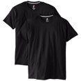 thumbnail image 2 of Hanes T-Shirt à Manches Courtes Col Rond X-Temp pour Hommes, Lot de 2, 3TG, Noir, 2 of 2