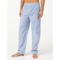 thumbnail image 4 of Fruit of The Loom - Conjunto de Pijama de Manga Corta y Pantalones Largos para Hombre, Raya Azul, Large, 4 of 7