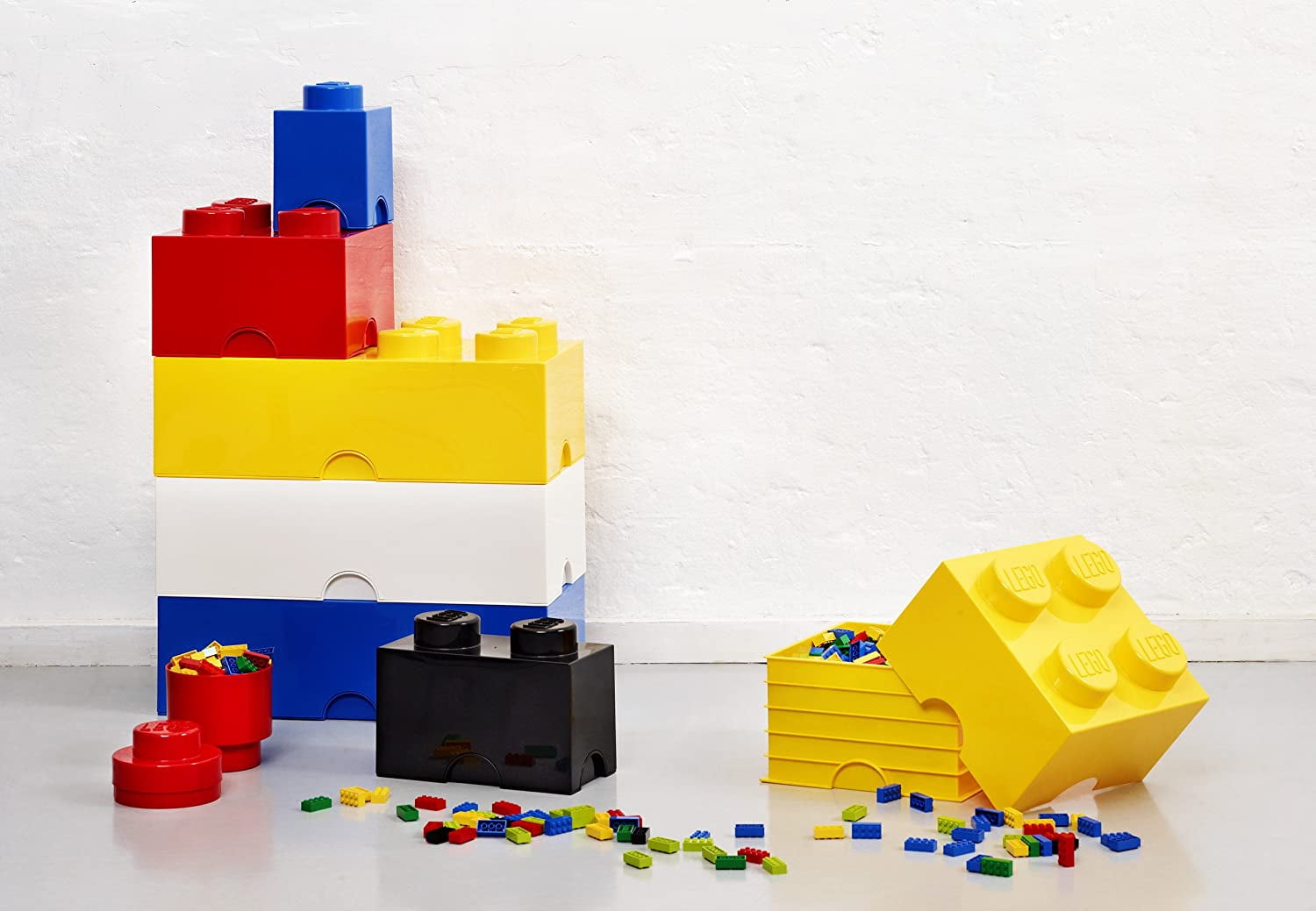 LEGO Storage Brick Blue 4 Knob Container Organizer Box Holds 800 Building Blocks