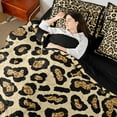 thumbnail image 4 of Manfei Fashion Leopard Print Bedding Comforter Set 7 Pieces, Cheetah Animal Full Bedding Set, Teen Kid Adult Female Reversible Fitted Sheet Flat Sheet, Microfiber Bedroom Decor, 4 of 7