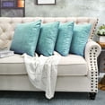thumbnail image 6 of Home Soft Things Textured Velvet 4 Piece Throw Pillow Cover Set - North Sea - 20" x 20", 6 of 7