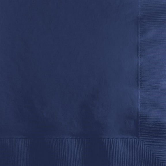 Touch of Color Beverage Napkins, 2-Ply, Navy, 50 Ct