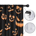 thumbnail image 4 of Blackout Kids Curtains,Black Halloween Pumpkin Faces Childrens Insulated Curtains Set Of 2,Bedroom Essentials,Toddler Room Decor 52"x63", 4 of 5