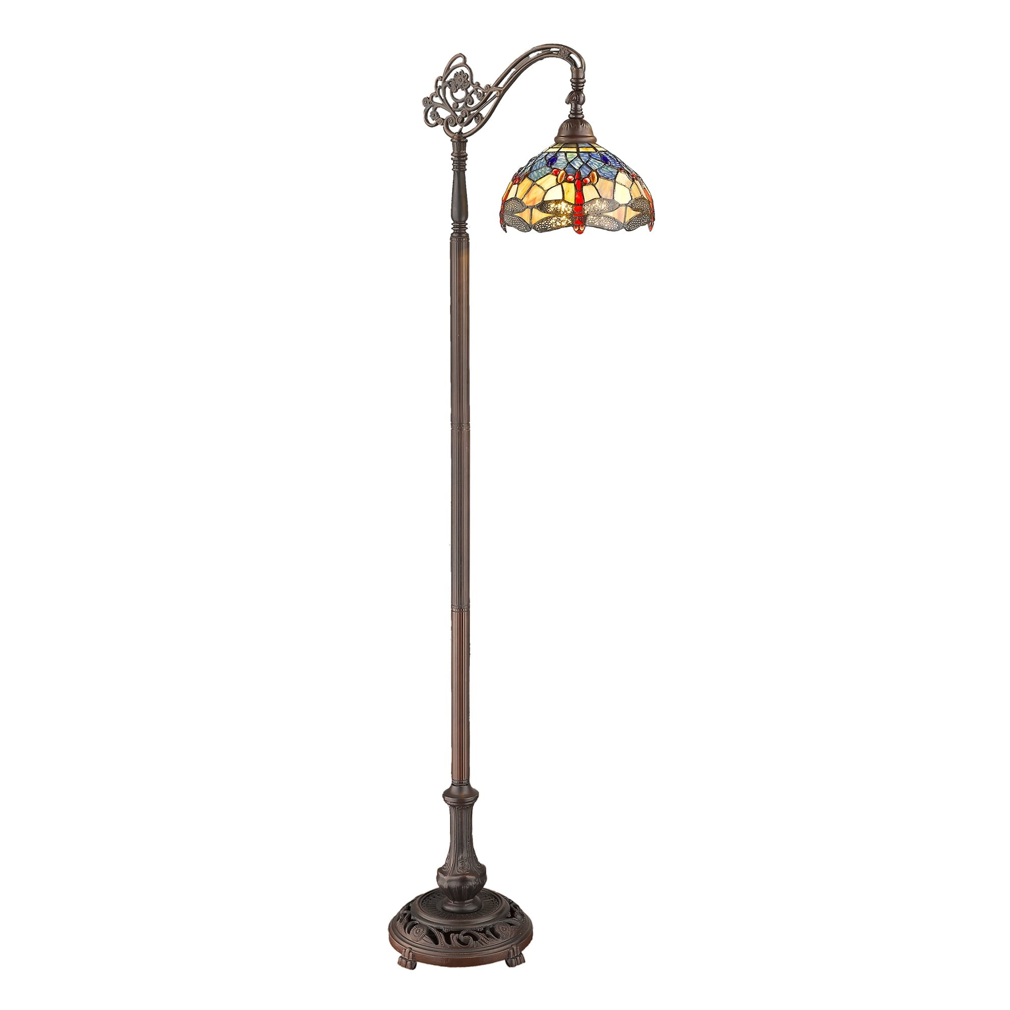 Tiffany-style Dragonfly Reading Lamp