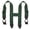 Olive Green, variant on CTM Elastic 2 Inch Wide Button-End Wader Suspenders (Men)