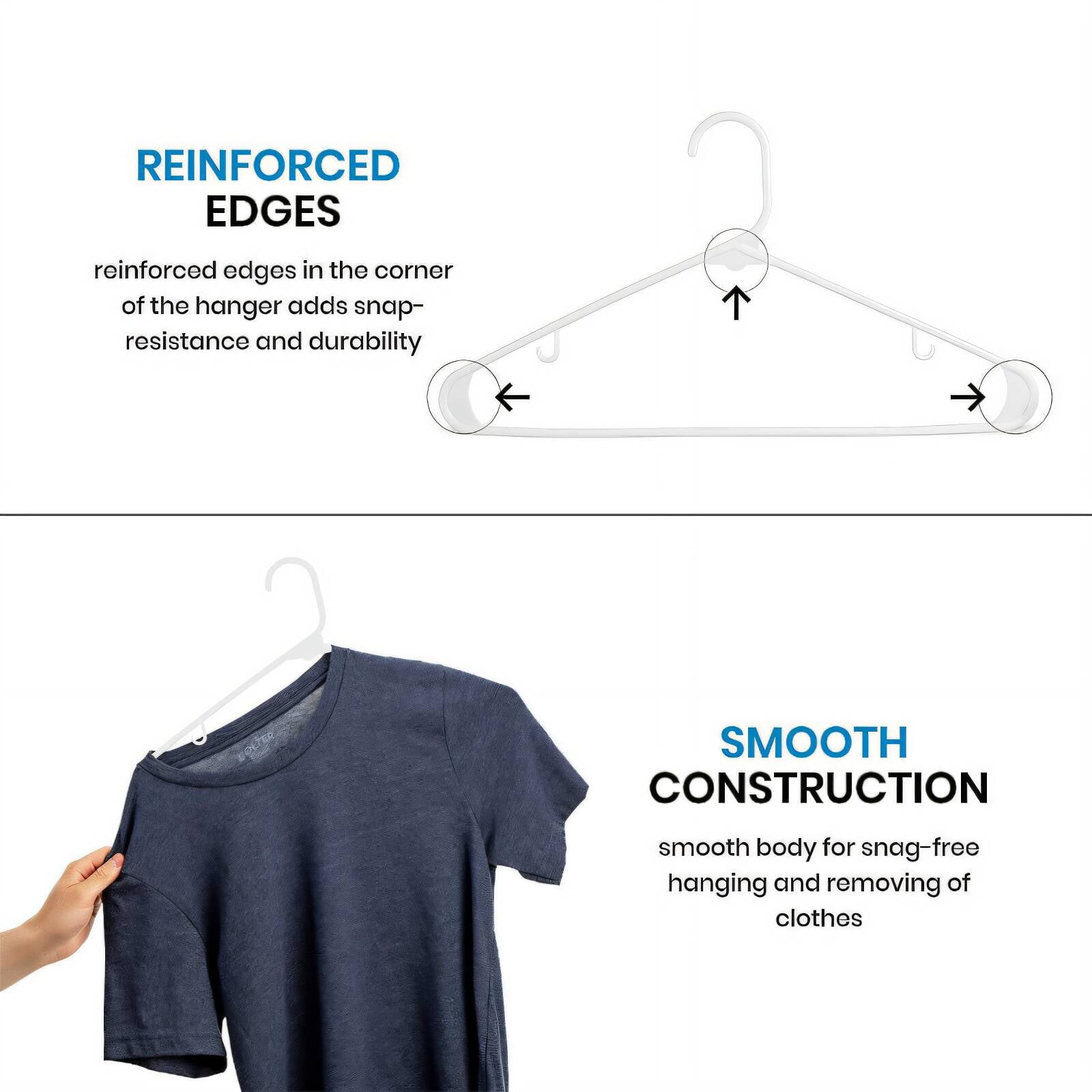 CCOCC 50 Pcs Space Saving Hangers for Clothes A Must-Have for Parents Looking to Organize Their Toddler Clothes Quickly and Easily Clothes Organizer for Closet,S1