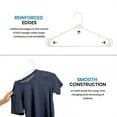 thumbnail image 3 of CCOCC 50 Pcs Space Saving Hangers for Clothes Perfect for Storing Jackets,Dresses,Shirts,and Pants Without Stretching Or Damaging Fabrics Hanger,Size10, 3 of 4