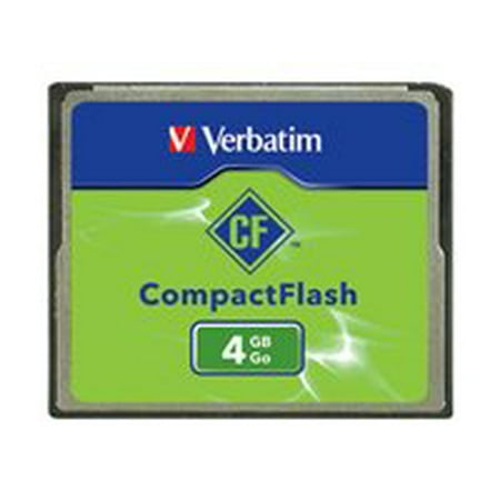 - Verbatim - Flash memory card - 4 GB - CompactFlash - for P/N: 97705, 97706
