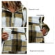 thumbnail image 5 of Sudaderas con capucha para mujer con cremallera y cuello en V con cordón patrón geométrico colores vivos sudadera con capucha para mujer para viajes de oficina calle caqui M, 5 of 6