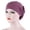 Dark Purple, variant on ZHENHONG Cancer Headwear for Women Chemo Women's Cotton Turban Sleep Cap Chemo Hats Headband Muslim Turban Scarf Soft Slouchy Hair Cover
