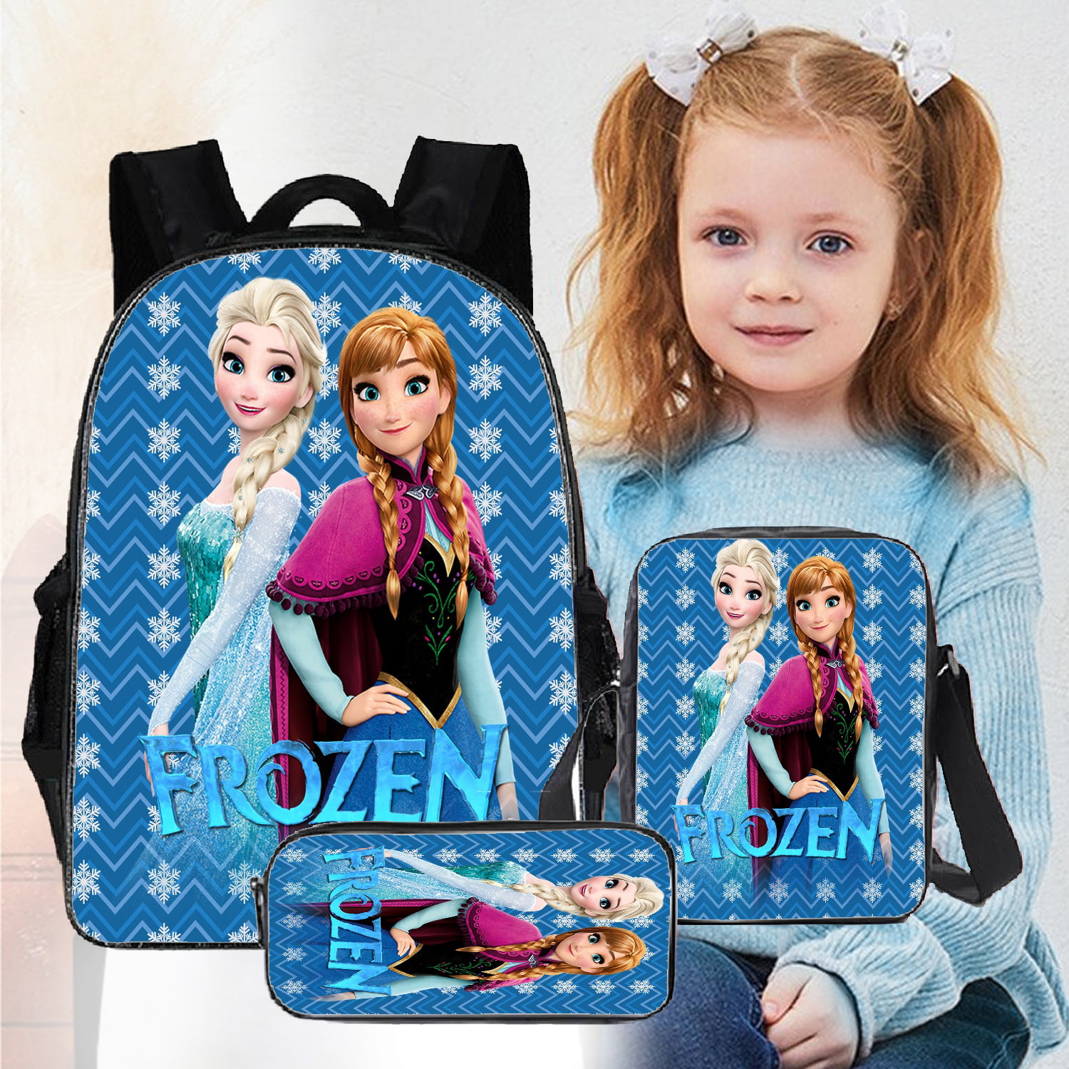 Set of 3 Frozen 2 Elsa Anna Backpack For Teen Girls,Backpacks For ...