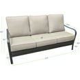 Hanover Oakmont CommercialGrade Aluminum/Woven Sofa with Plush
