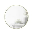 thumbnail image 1 of Miroir mural rond en métal Umbra Hubba, laiton, 1 of 6