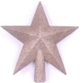 thumbnail image 2 of Christmas 7.87 Inch Tree Topper Glittered Star Decoration, Glitter Treetop Holiday Home Décor, 2 of 5