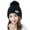 Black, variant on ICHUANYI Women's Winter Hat Solid Fuzzy Lined Chunky Beanie with Pom Ball