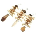 thumbnail image 3 of 3pcs Parrot Chewing Wood Toy Bird Hanging Foraging Toy Natural Wooden Parrots Chewing Toy, 3 of 9