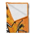 thumbnail image 2 of African Soft Flannel Fleece Throw Blanket, Native Dancer with Poly Rhythm Total Body Articulations Design, Cozy Plush for Indoor and Outdoor Use, 70" x 90", Orange Black, by Ambesonne, 2 of 5