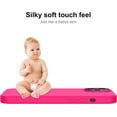 thumbnail image 4 of iPhone 13 Pro Max Case with Screen Protector,Soft Flexible Silicone Gel Rubber Bumper Cover,Slim Fit Shockproof Protective Phone Case for iPhone 13 Pro Max 6.7" Hot Pink, 4 of 15
