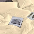 thumbnail image 6 of 3 Piece New Fluffy Pattern Comforter Set, 800 TC, 100% Egyptian Cotton, Full/Queen Size Ivory Solid, 6 of 6