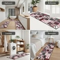 thumbnail image 5 of Red Ethnic Geometric Patchwork Pattern Kitchen Rugs Sets Of 3,Kitchen Runner Rugs Non Skid Washable,Decorative Kitchen Floor Mats for Kitchen,Sink,Laundry,17"x30"+ 17"x47" + 17"x59", 5 of 6