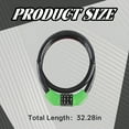 thumbnail image 2 of MELIVO Bike Lock,32.28" Scooter Lock,Cable Bicycle Lock Bike Locks,Green, 2 of 6
