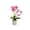 Hot Pink, variant on Phalaenopsis Bonsai Plastic Potted Bonsai, Artificial Silk Flower Lifelike Faux Orchid Home Decoration, with Pot for Desktop Office Wedding Tabletop/Room Decor Realistic Look, 16.5in, Purple