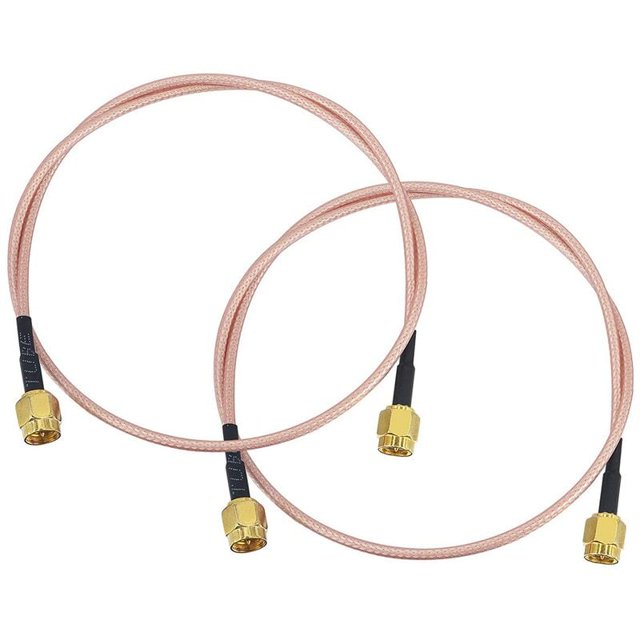 Cable de antena WiFi SMA macho Cable coaxial de 50 cm Cable SMA macho a SMA macho Conector coaxial SMA macho RG316 SMA macho