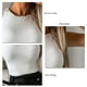 thumbnail image 4 of Camiseta sin mangas para mujer, cuello redondo, ajustada, Color puro, camiseta sin mangas de verano para uso diario, 4 of 6
