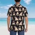 thumbnail image 6 of Daiia French Bulldog Hawaiian Shirt for Men Gentle Cotton Regular Short Sleeve Casual-Small, 6 of 9