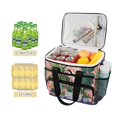 thumbnail image 2 of FORMRS Insulated Cooler Bag 24 Cans Capacity Soft Leakproof Lunch Box with Side Pockets, Floral Vase, 2 of 7
