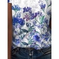 thumbnail image 3 of Gvmfive Women Plus Size Short Sleeve V Neck Lace Tops Tunic Blouse, 3 of 3