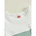 thumbnail image 6 of Bslissey Toddler Baby Boys 2Pcs Summer Outfits Patchwork Short Sleeve T-Shirt with Elastic Waist Shorts 6M 12M 18M 24M 3T Infant Casual Short Pants Sets, 6 of 9