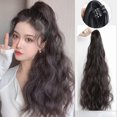 thumbnail image 3 of Long Thick Curly Wrap Around Clip In Ponytail Hair Hai| Tail Extension Pony.AU1, 3 of 8
