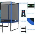 thumbnail image 4 of YORIN Trampoline for 2-3 Kids, 8FT 10FT 14FT 12FT Trampoline for Adults with Enclosure Net, Ladder, Light, 800LBS Weight Capacity Outdoor Round Recreational Trampoline, Heavy Duty Trampoline, 4 of 10