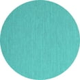 thumbnail image 1 of Ahgly Company Indoor Round Abstract Turquoise Blue Contemporary Area Rugs, 3' Round, 1 of 4