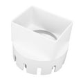 thumbnail image 1 of 3x4 Inch PVC Square Rain Gutter Downspout Adapter, Outdoor Drainpipe Connector, Rainwater Guide for Walls, 1 of 7