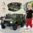 thumbnail image 3 of Qaba Land Rover Licensed Kids Ride on Truck, 12V Ride on Toy, Dark Green, 3 of 10