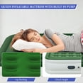 thumbnail image 6 of 22" Queen Size Air Mattress with Built in Pump,High Portable Inflatable Mattress,Blow Up Mattress for Travel,Home and Guest(Parrot Green), 6 of 9