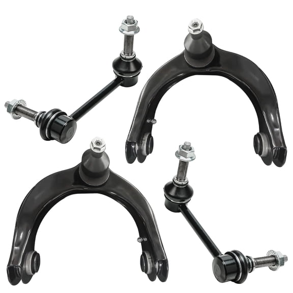 Detroit Axle - 4pc Front End Control Arms Kit for 11-15 Dodge Durango Jeep Grand Cherokee, 2 Upper Control Arms w/Ball Joints 2 Sway Bars 2011 2012 2013 2014 2015
