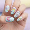 thumbnail image 3 of Calcomanías para uñas SIUDXA Rainbow con textura 5D, 3 of 4