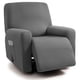 thumbnail image 1 of Funda de sillón reclinable ULTICOR de jacquard de 4 piezas, gris oscuro, 1 of 6