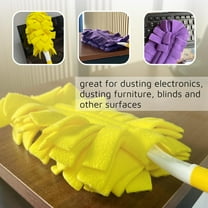 6 Pack Reusable Duster Refill for Hand Duster, 360 Degree Dusters Refills for Cleaning, Ceiling Fan (Handle is Not Included)